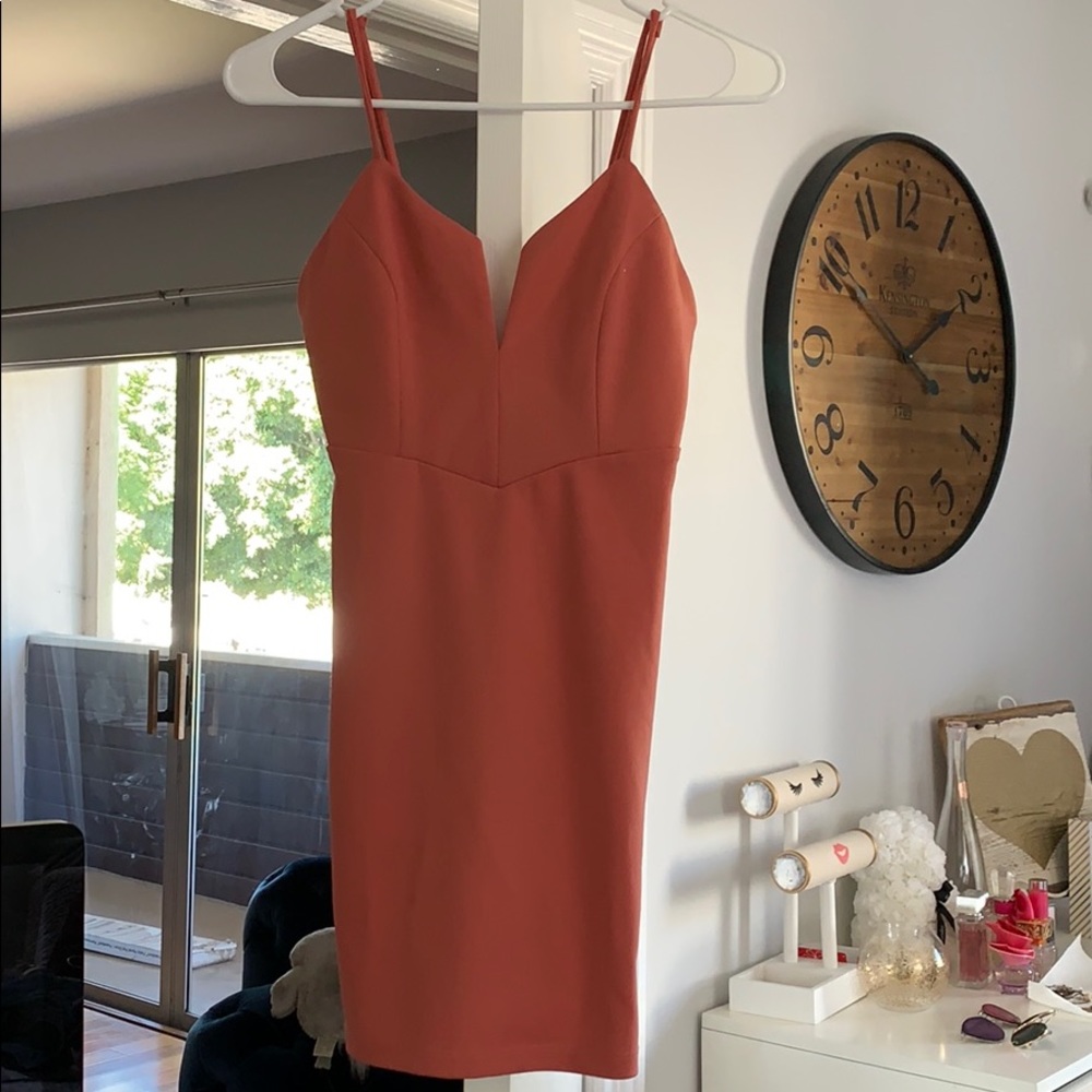 Tight pink dress
